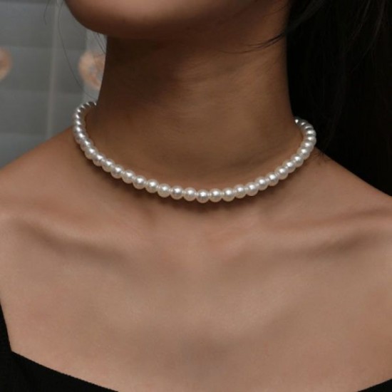 Wholesale Wedding Large Pearl Necklace